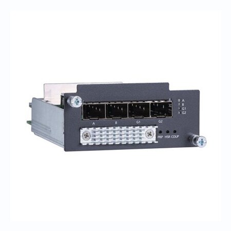 Moxa Gigabit Ethernet Module W/ 4 100/1000Base Sfp Slots, Prp/Hsr PM-7200-4GSFP-PHR-PTP